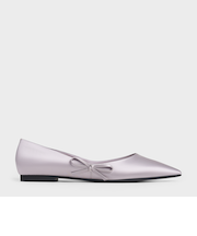 ボウ ポインテッドトゥフラット