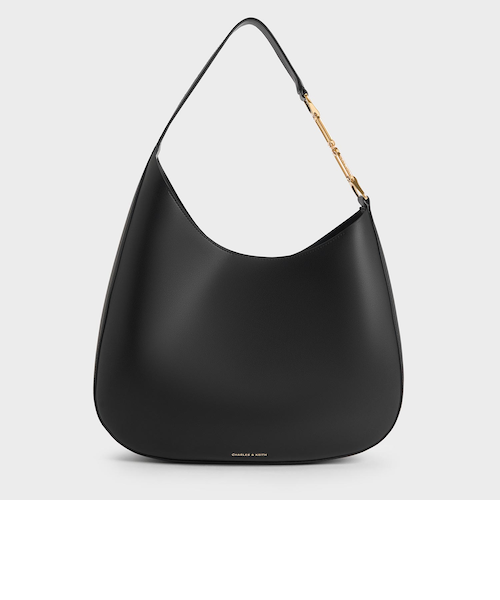 CHARLES & KEITH アガサ チェーンアクセントショルダーバッグ Agatha アガサ チェーンアクセントショルダーバッグ｜チャールズ