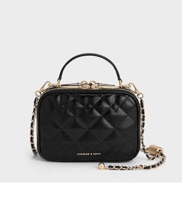 Duo ドゥオ キルトバニティトップハンドルバッグ