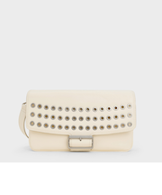 Liv リブ グロメットチェーンハンドルショルダーバッグ