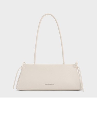 ボウ イロンゲイティッドトラペーズショルダーバッグ