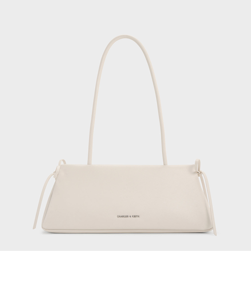 ボウ イロンゲイティッドトラペーズショルダーバッグ