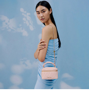 Arwen アルウェン キルトトップハンドルバニティバッグ