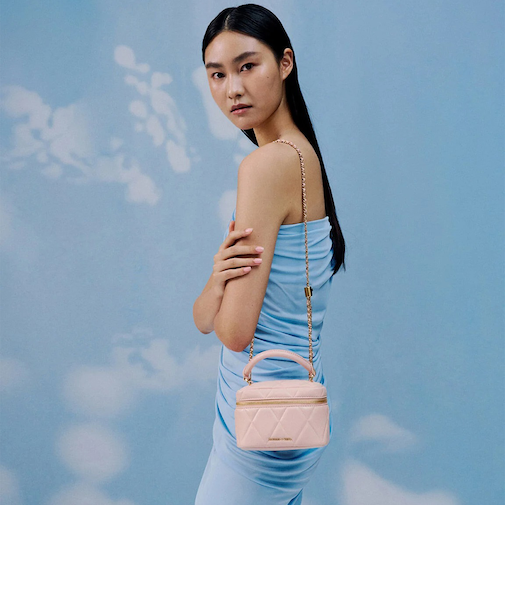 Arwen アルウェン キルトトップハンドルバニティバッグ