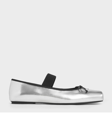 スクエアトゥ メリージェーンバレエフラット