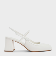 ボウ スリングバックメリージェーンパンプス