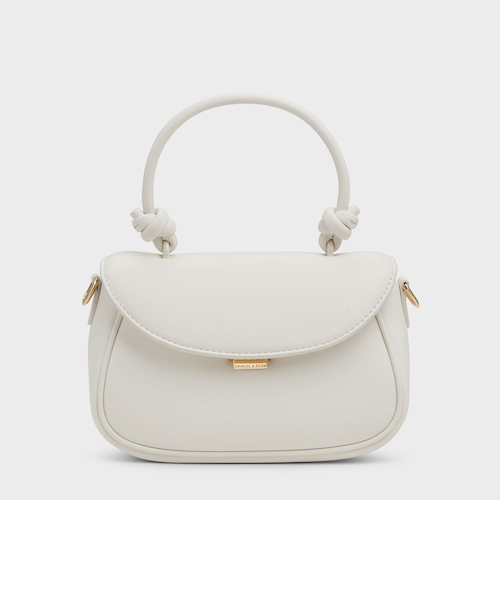 CHARLES & KEITH◆Sammie ノットハンドルフロントフラップバッグ Sammie サミー ノットハンドルフロントフラップバッグ