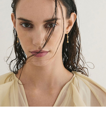 Orindaオランダクリスタルドロップピアス