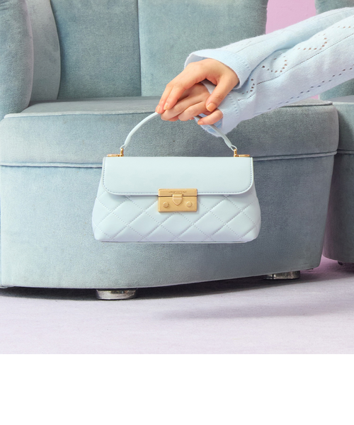 Alva アルヴァ キルトチェーンストラップトップハンドルバッグ