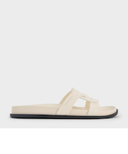 インターウーブンカットアウトスライドサンダル