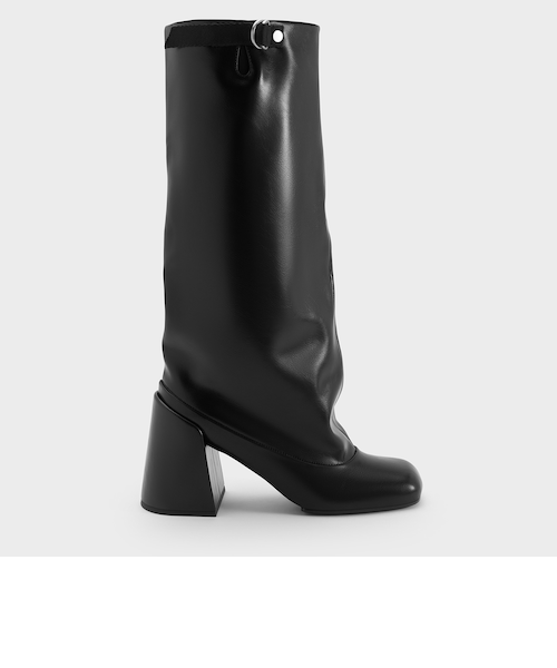 美品　CHARLES&KEITH Robbie ロビー ダークグレー　23cm Robbie ロビー ポインテッドトゥメリージェーンフラット
