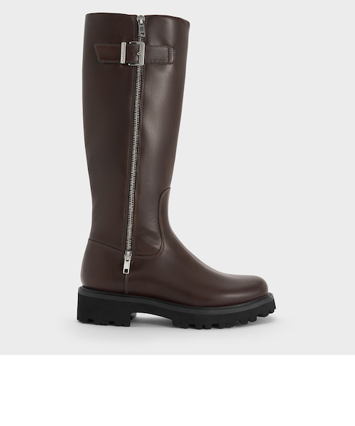Louise ルーイ サイドジップニーハイブーツ｜チャールズ＆キースの通販