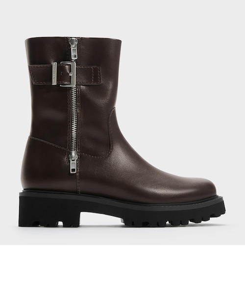 サイドジップ アンクルブーツ / Side-Zip Ankle Boots｜チャールズ