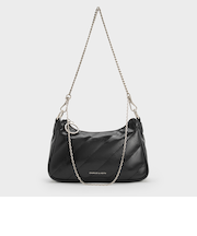 Philomena クリンクルエフェクトチェーンストラップ クロスボディバッグ