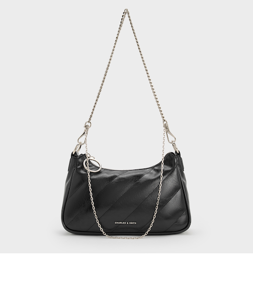 Philomena クリンクルエフェクトチェーンストラップ クロスボディバッグ