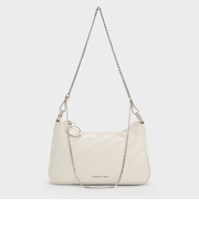 Philomena クリンクルエフェクトチェーンストラップ クロスボディバッグ