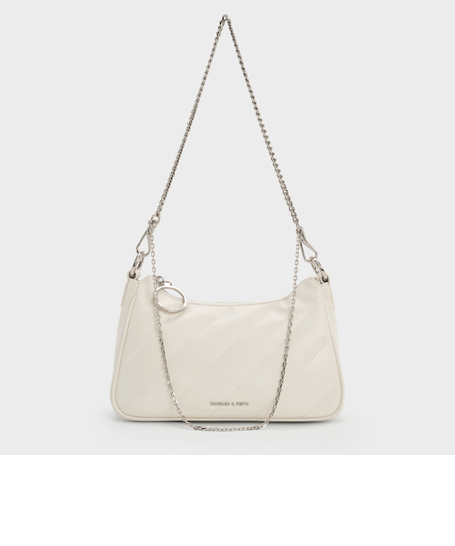 Philomena クリンクルエフェクトチェーンストラップ クロスボディバッグ