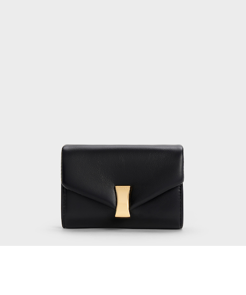 Lilibet リリベット メタリックアクセント チェーンストラップウォレット