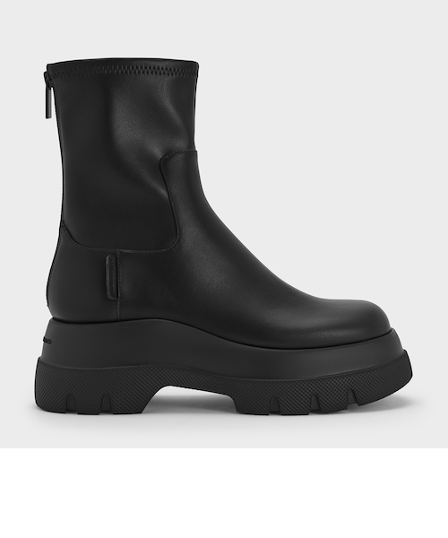 サイドジップ アンクルブーツ / Side-Zip Ankle Boots｜チャールズ