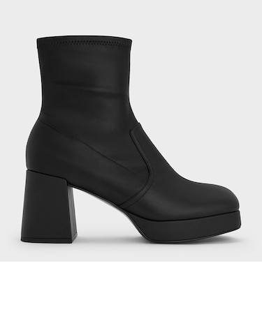 プラットフォーム アンクルブーツ