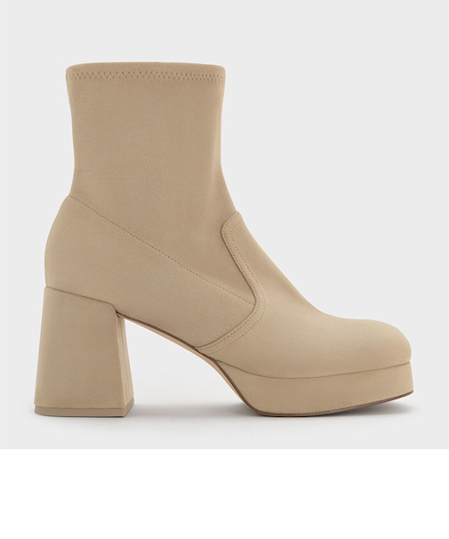 プラットフォーム アンクルブーツ