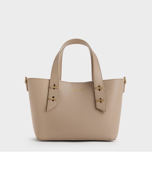 CHARLES & KEITH ミニシャナイア ダブルハンドル トートバッグ Shania ミニシャナイア ダブルハンドルトートバッグ｜チャールズ