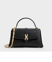 Adalyn アダリン メタリックバックル チェーンストラップ トップハンドルバッグ