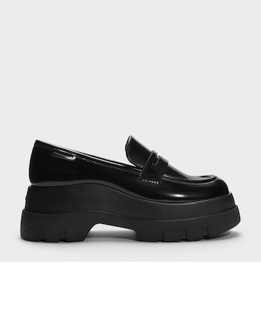 Leoi レオイ プラットフォーム ペニーローファー