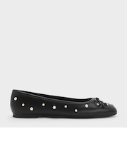 Barbara バーバラ パールエンベリッシュドボウバレエフラット