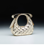 Janie ジェイニー キルトボウハンドル クレセントバッグ