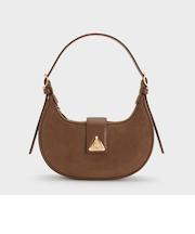 Trice トライス スエード メタリックアクセントベルトショルダーバッグ