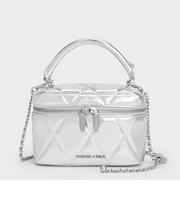 Arwen アルウェン キルトトップハンドルバニティバッグ