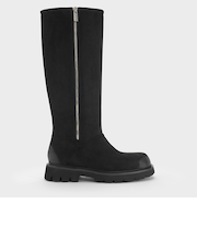 Rosemond ロゼモン サイドジップ リッジドソールロングブーツ