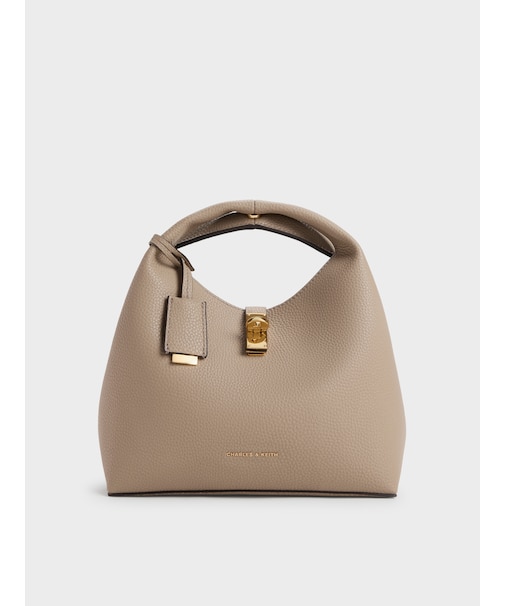 Chance チャンス メタリックアクセントバケットバッグ