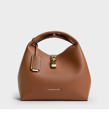 Chance チャンス メタリックアクセントバケットバッグ