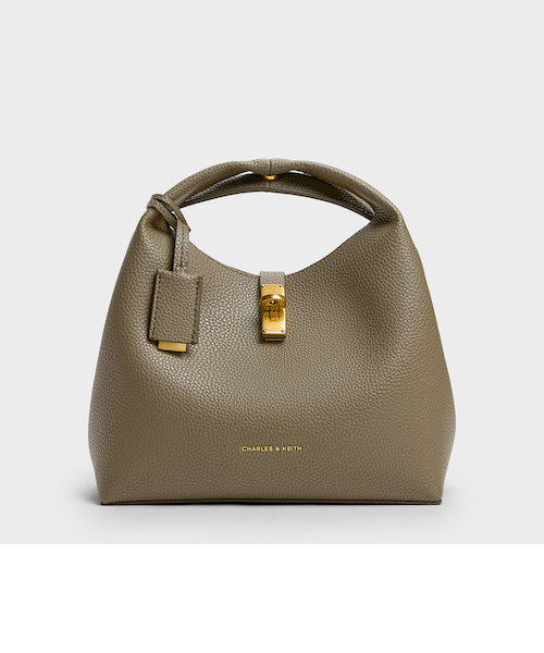 CHARLES & KEITH チャンス メタリックアクセントバケットバッグ Chance チャンス メタリックアクセントバケットバッグ｜チャールズ