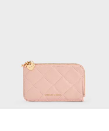 Arrietty アリエッティ キルトボウハートチャーム ジップアラウンドウォレット