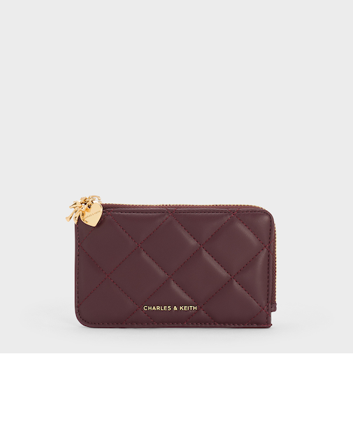 Arrietty アリエッティ キルトボウハートチャーム ジップアラウンドウォレット