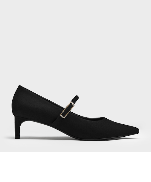 Luciana ルシアナ クロックエフェクト キトゥンヒール メリージェーンパンプス