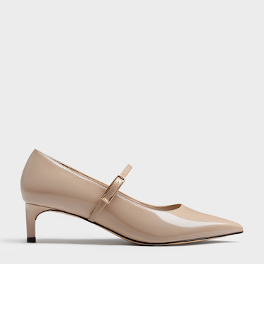 Luciana ルシアナ クロックエフェクト キトゥンヒール メリージェーンパンプス