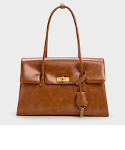 Kerry ケリー ターンロック ダブルハンドルトラペーズトートバッグ