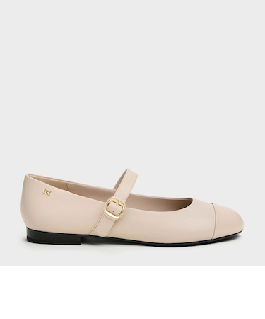 レザーキャップトゥ メリージェーン