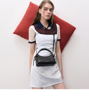 Hazel ヘーゼル ボウトップハンドルバッグ