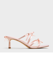 Kelis ケリス ローズボウ ストラッピーヒールミュール