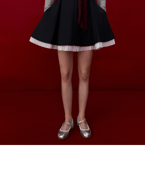 Louise ルーイレーストリムメリージェーンスニーカー