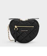 Paffuto パフート キルトハートクロスボディバッグ