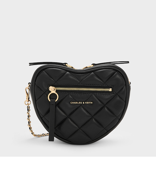 Paffuto パフート キルトハートクロスボディバッグ