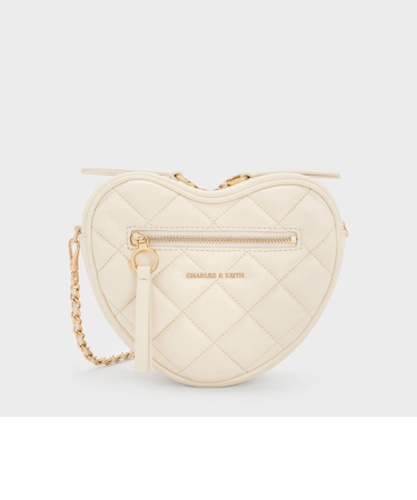 Paffuto パフート キルトハートクロスボディバッグ