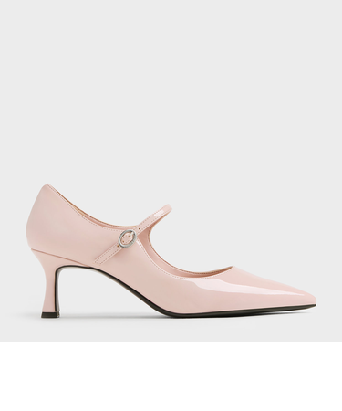 ポインテッドメリージェーンパンプス