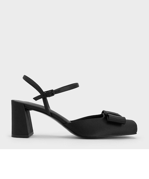 Brantley ブラントリー ボウ アンクルストラップパンプス